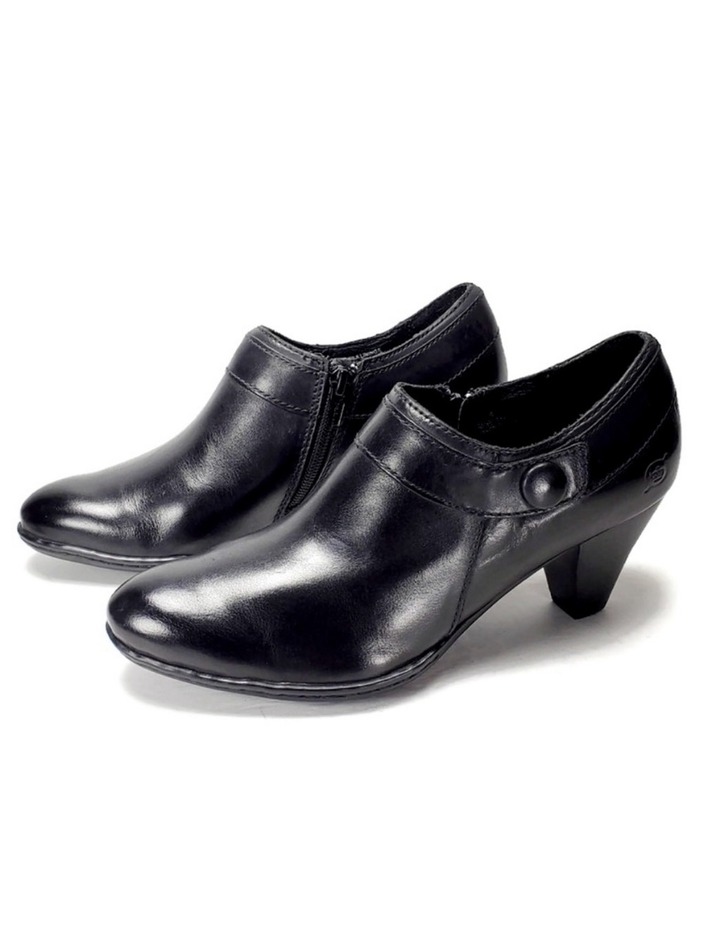 Born Calixta Ankle Boots Booties Black Leather Women’s Size 10 M